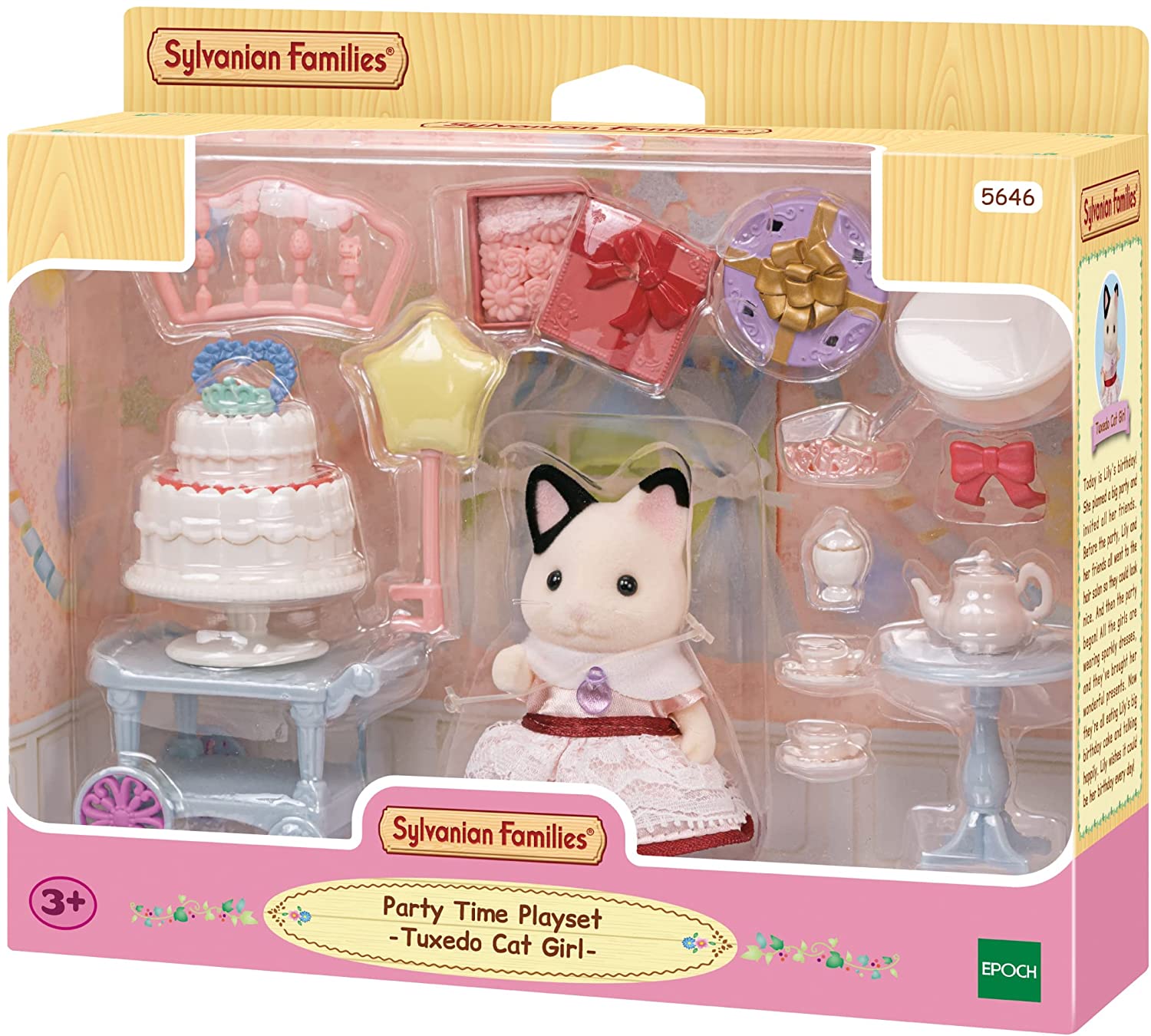 Sylvanian Families Party Time Playset -Tuxedo Cat Girl-