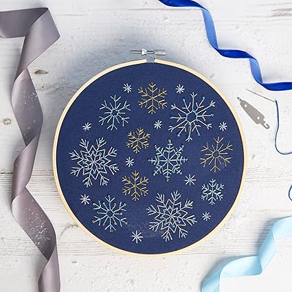 Sew & So On Large Embriodery Kit Snowflakes