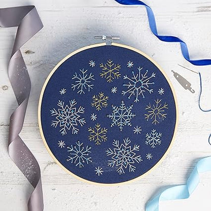 Sew & So On Large Embriodery Kit Snowflakes
