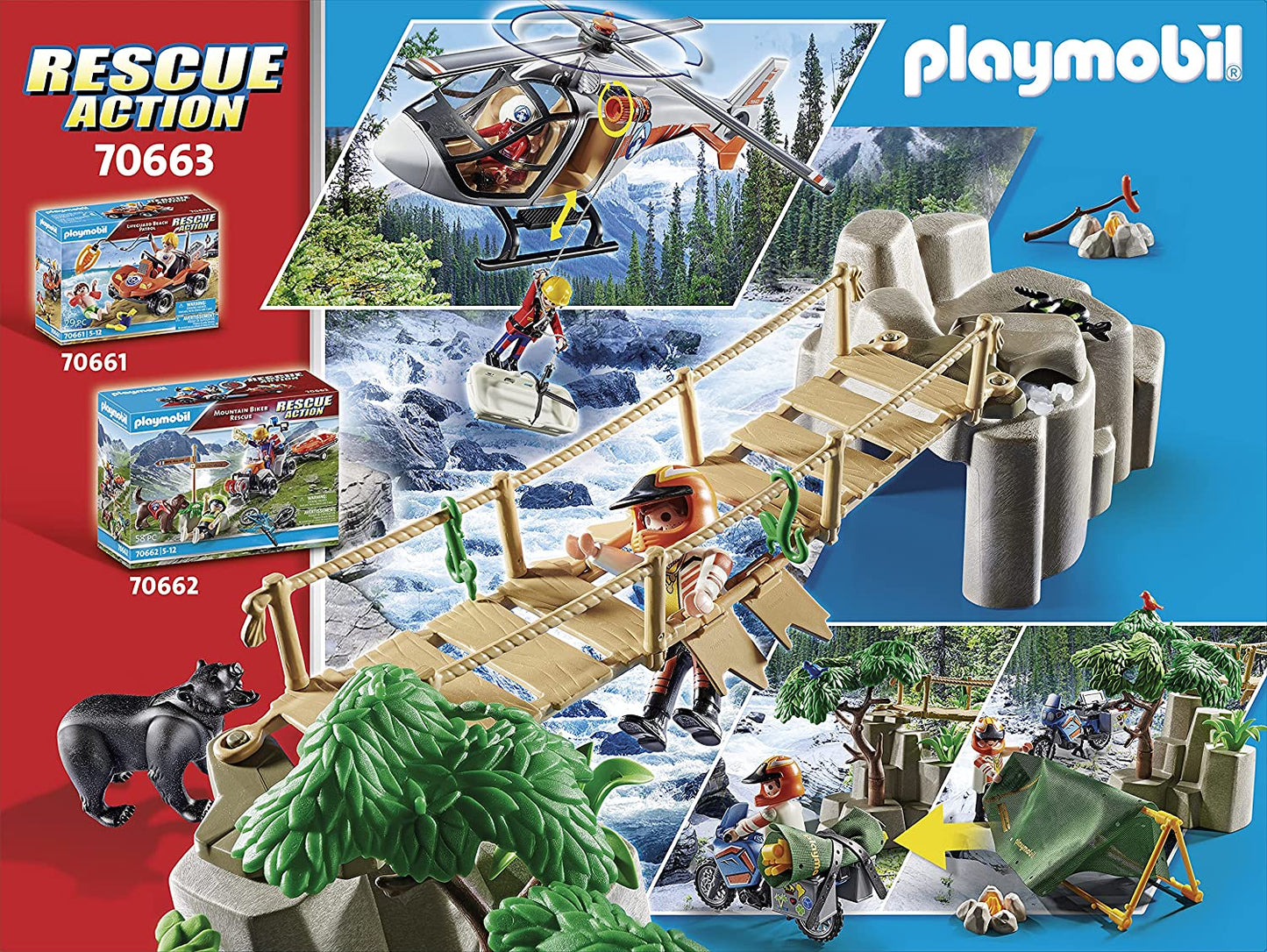 Playmobil 70663 Canyon Copter Rescue
