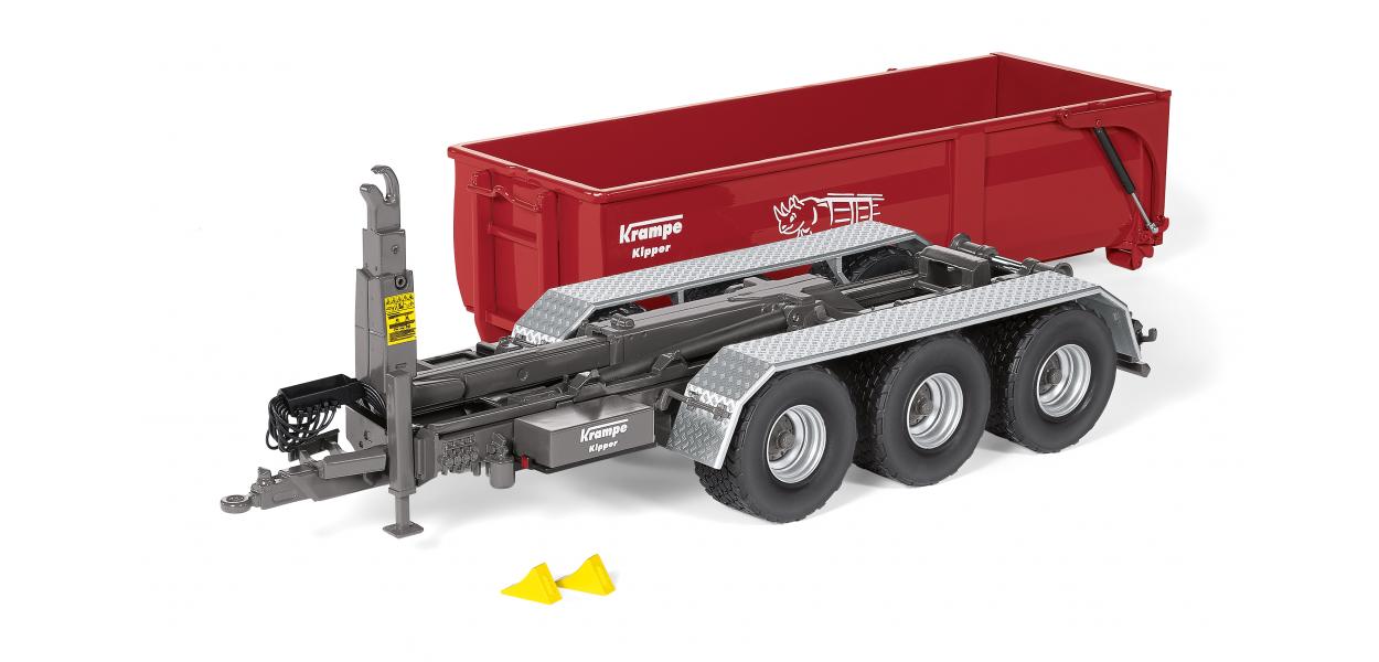 Wiking 1:32 Krampe Kipper 30L with Abrollcontainer Big Body 750