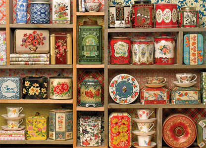 Cobble Hill Puzzles 1000 Pieces Vintage Tins