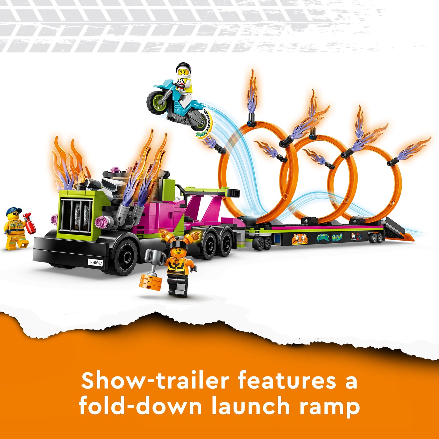 Lego City Stuntz 60357 Stunt Truck & Ring of Fire Challenge (C)