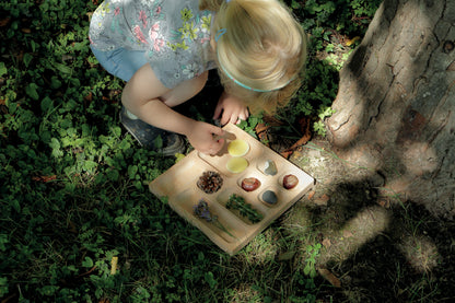 Yellow Door Natural Tinker Tray (9 section)