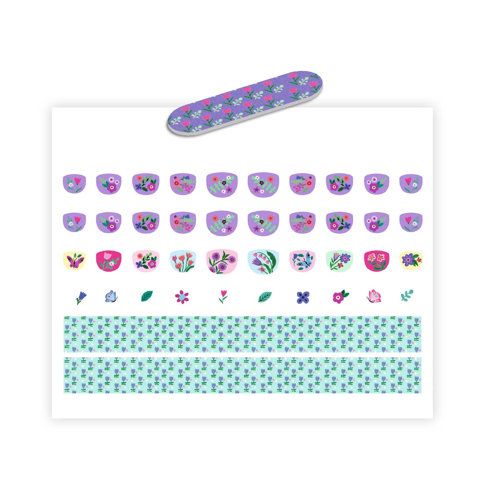 Djeco Nail Stickers Petite fleur - FSC MIX