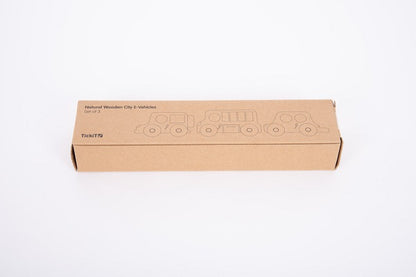 Tickit Natural Wooden City E-Vehicles Set