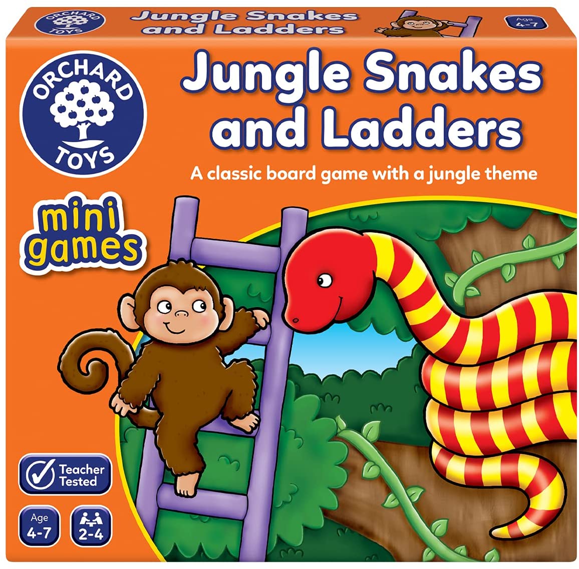 Orchard Toys Jungle Snakes & Ladders Mini Game