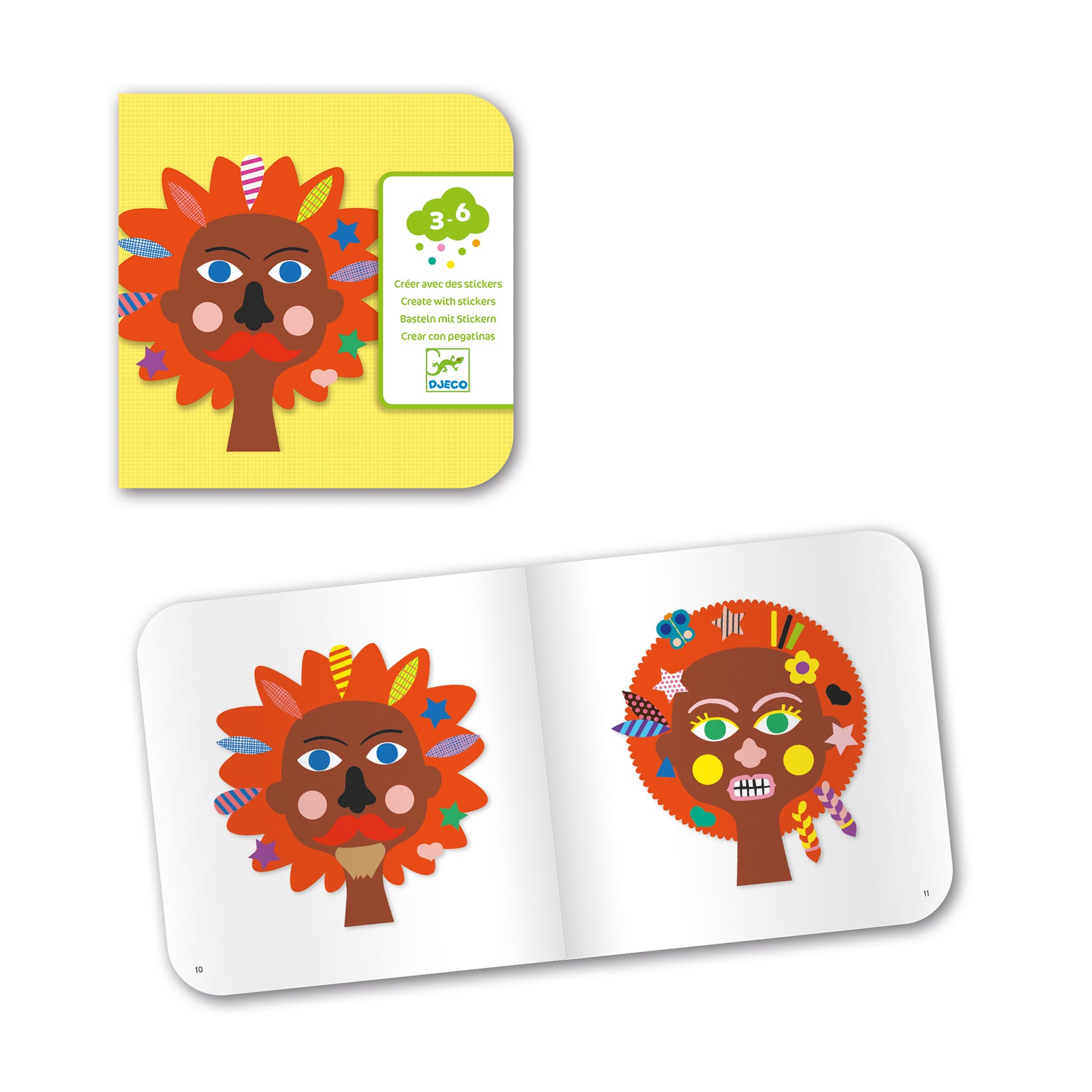 Djeco Hairdresser Create With Stickers