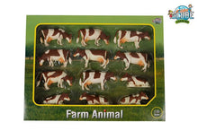 Kids Globe Cows 12Pcs Brown & White