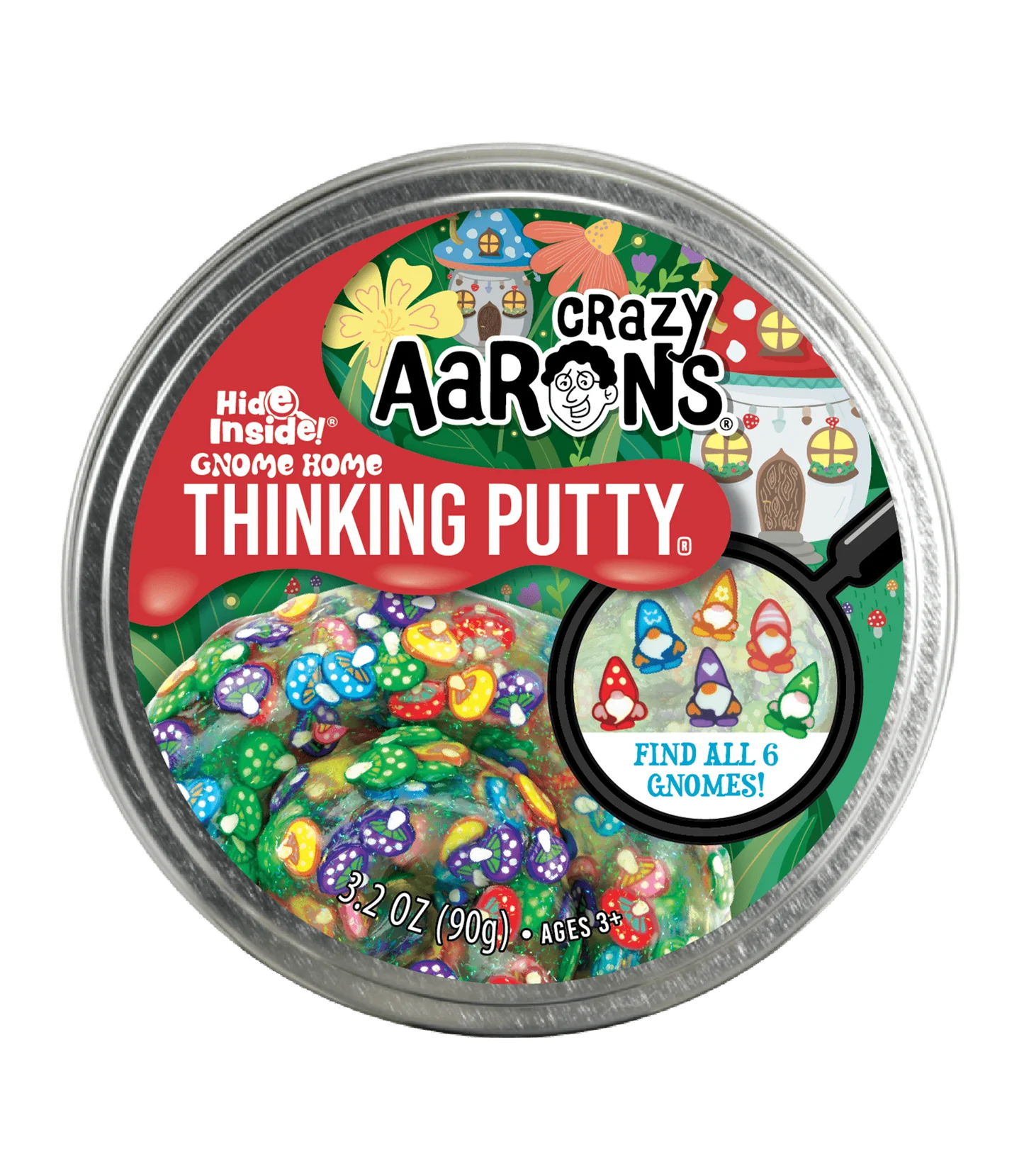 Crazy Aaron's Thinking Putty Hide Inside Gnome Home