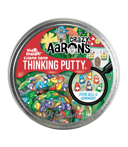 Crazy Aaron's Thinking Putty Hide Inside Gnome Home