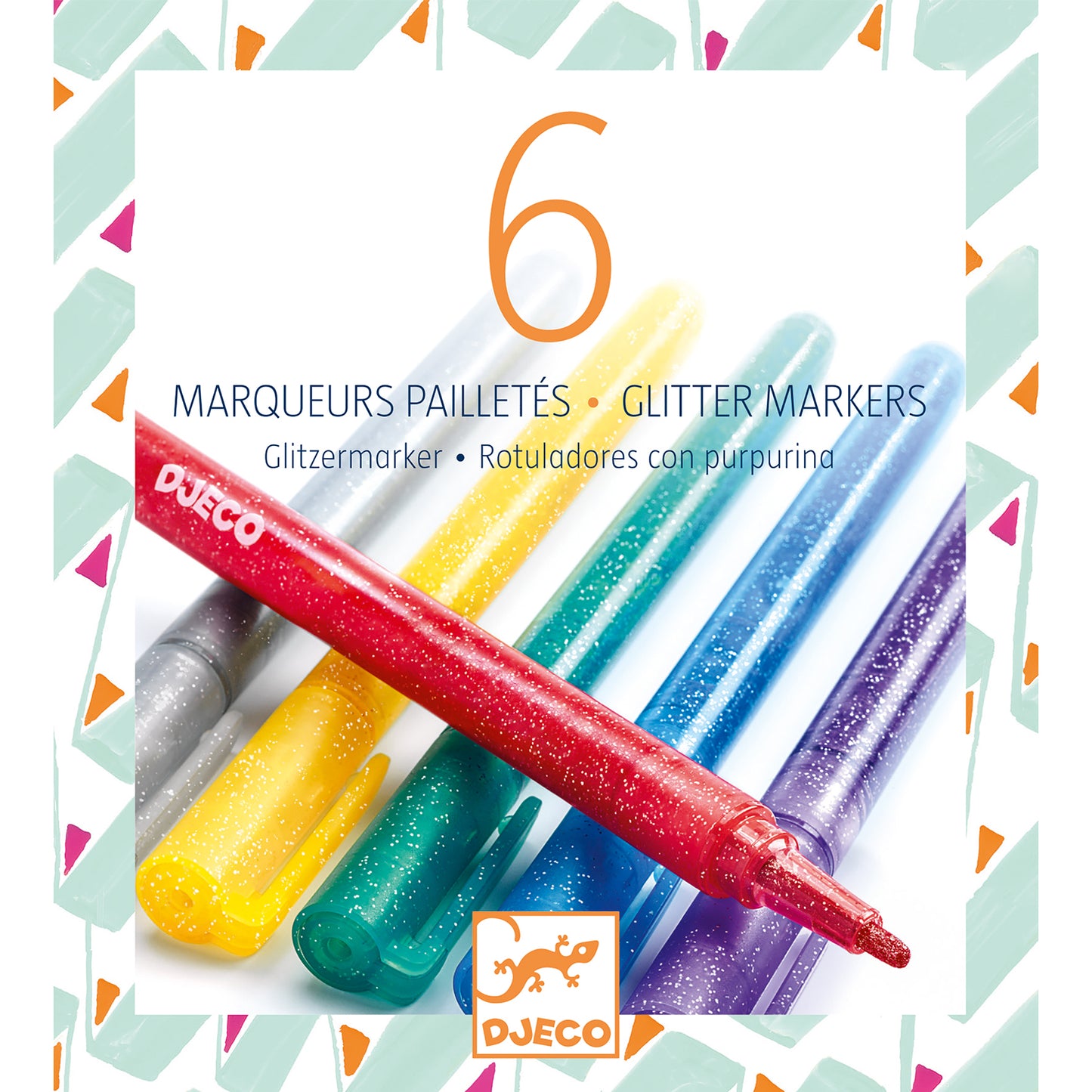 Djeco 6 Glitter Markers