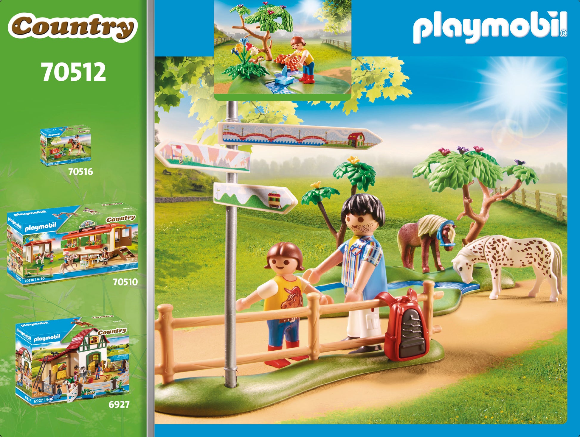 Playmobil 70512 Country Pony Farm Adventure Pony Ride