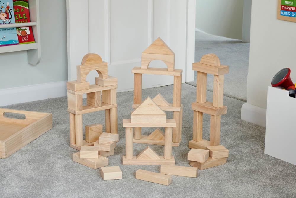 TickiT Wooden Jumbo Block Set