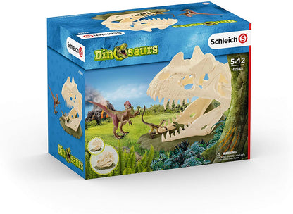 Schleich Large Skull Trap With Velociraptor