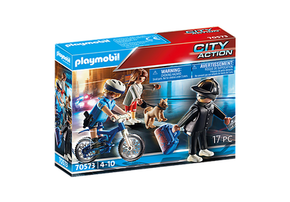 Playmobil 70573 City Action Police Bicycle with Thief
