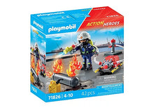 Playmobil 71826 Action Heroes Firefighter with Water Pump