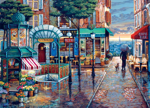 Cobble Hill Puzzles 1000 Pieces Rainy Day Stroll