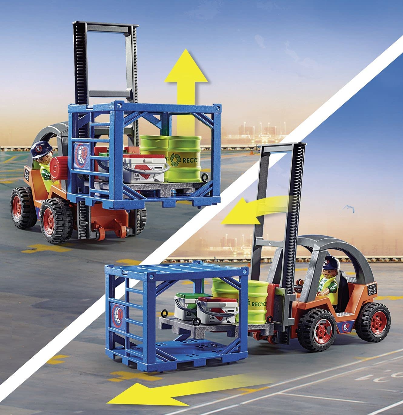 Playmobil 70772 Cargo Forklift with Freight
