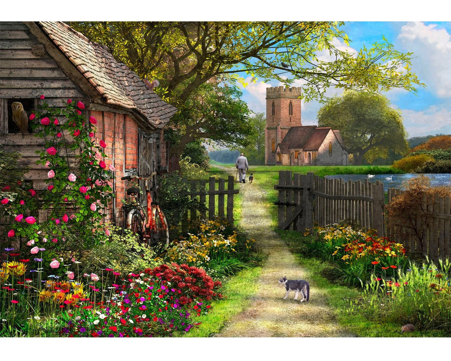 Wentworth Wooden Puzzles Old Church Path - Maxi 250 Pieces