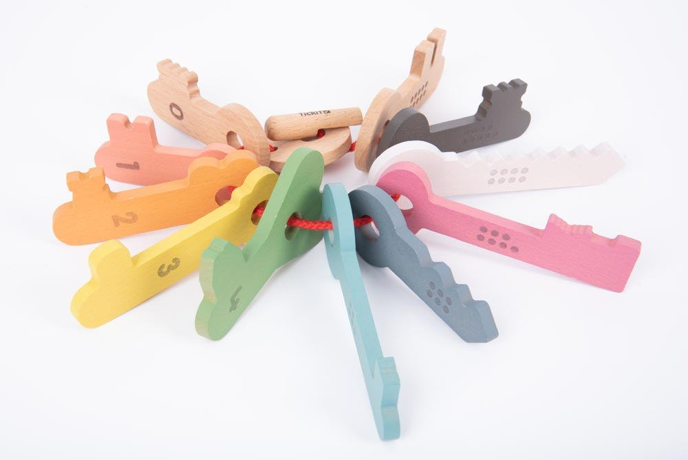Tickit Rainbow Wooden Keys
