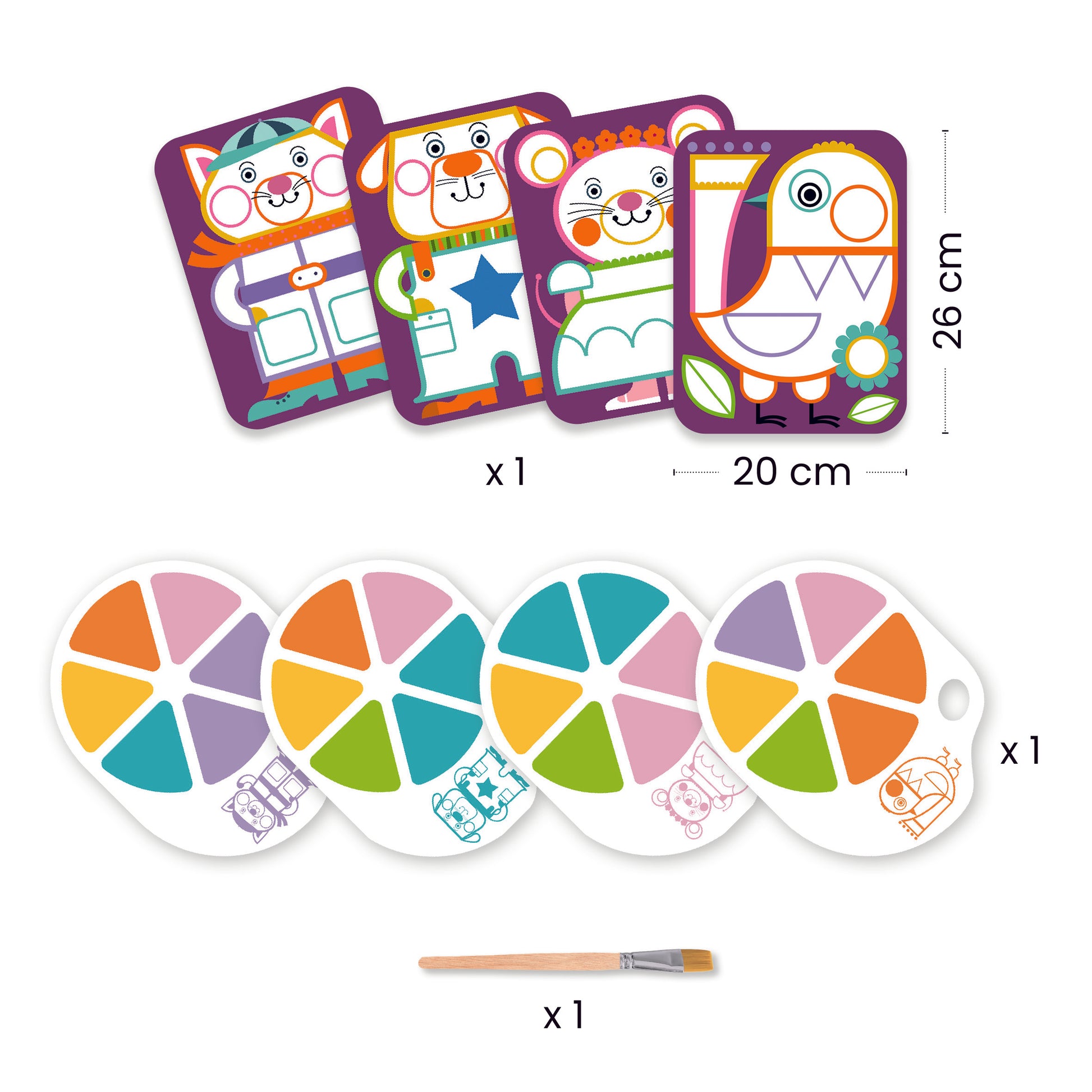 Djeco Palette Painting - Chubby Cheeks
