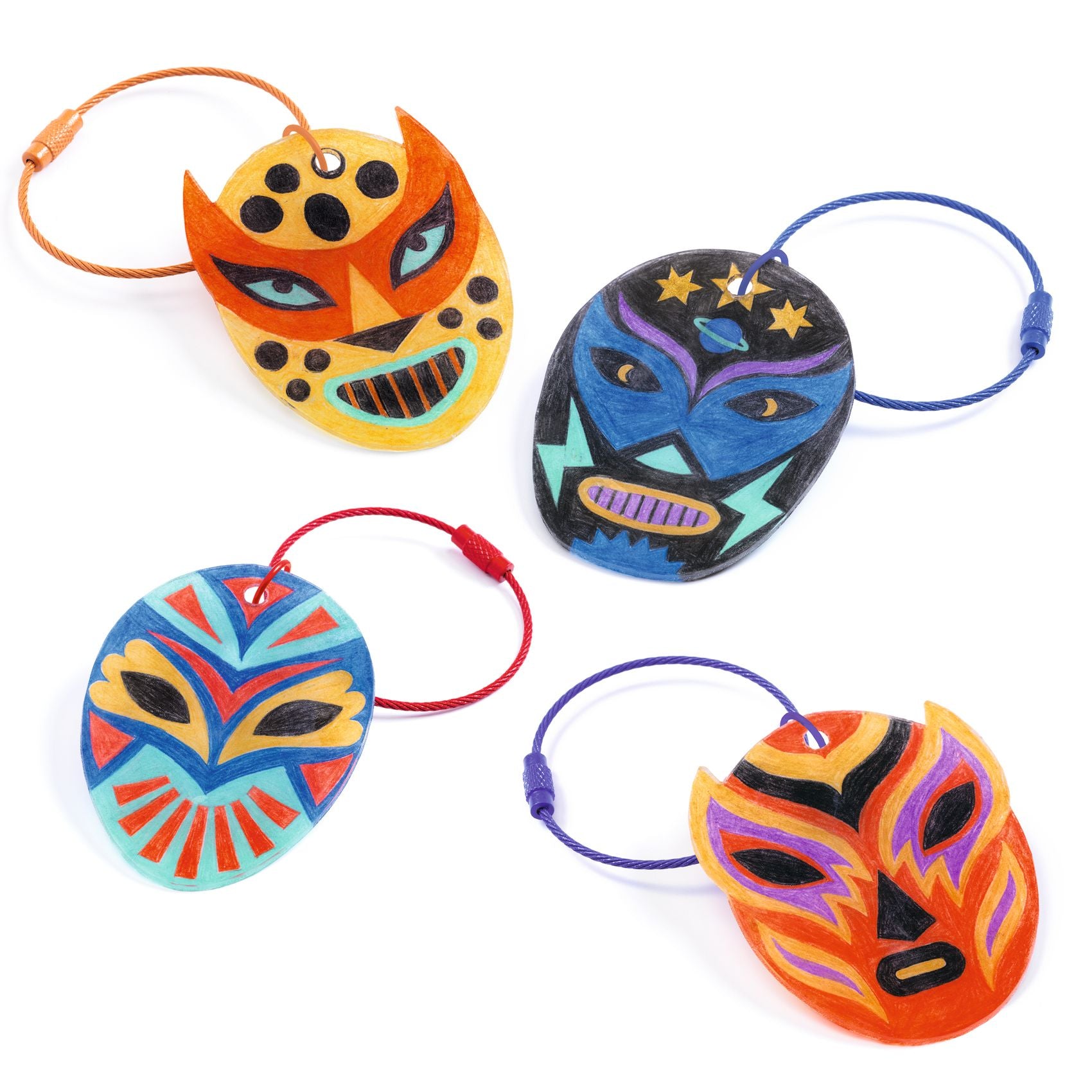 Djeco Artistic Plastic Wrestler Keyring