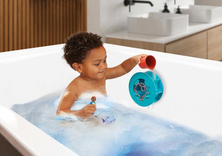 Playmobil 70636 1.2.3 Aqua Water Wheel With Baby Shark
