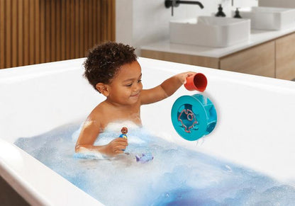 Playmobil 70636 1.2.3 Aqua Water Wheel With Baby Shark