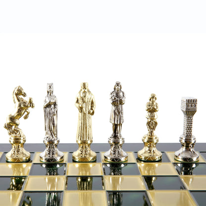 Manopoulos Byzantine Empire Metal Chess Set