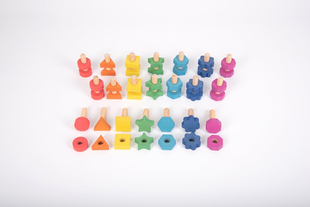 TickiT Rainbow Wooden Nuts & Bolts