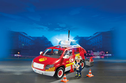 Playmobil Plus Fire Chiefs Car with Lights and Sound