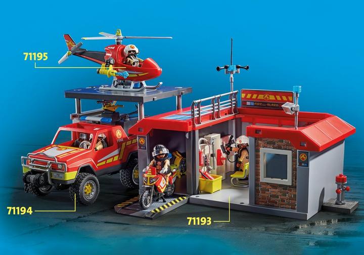 Playmobil 71193 City Action Take Along Fire Station