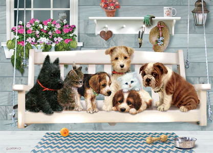 Cobble Hill Puzzles 350 Pieces Porch Pals