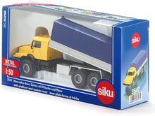 Siku 1:50 Mercedes-Benz Zetros W/Platform & Canvas Cover