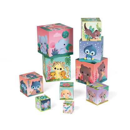 Janod Ultra-Cute Animals Square Pyramid