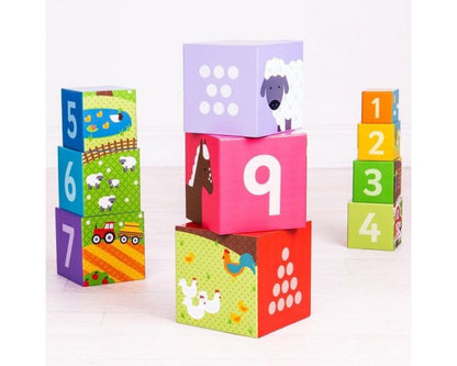 BigJigs Farmyard Stacking Cubes