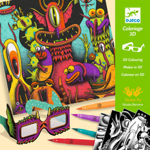 Djeco Funny Freaks 3D Felt Tip Art