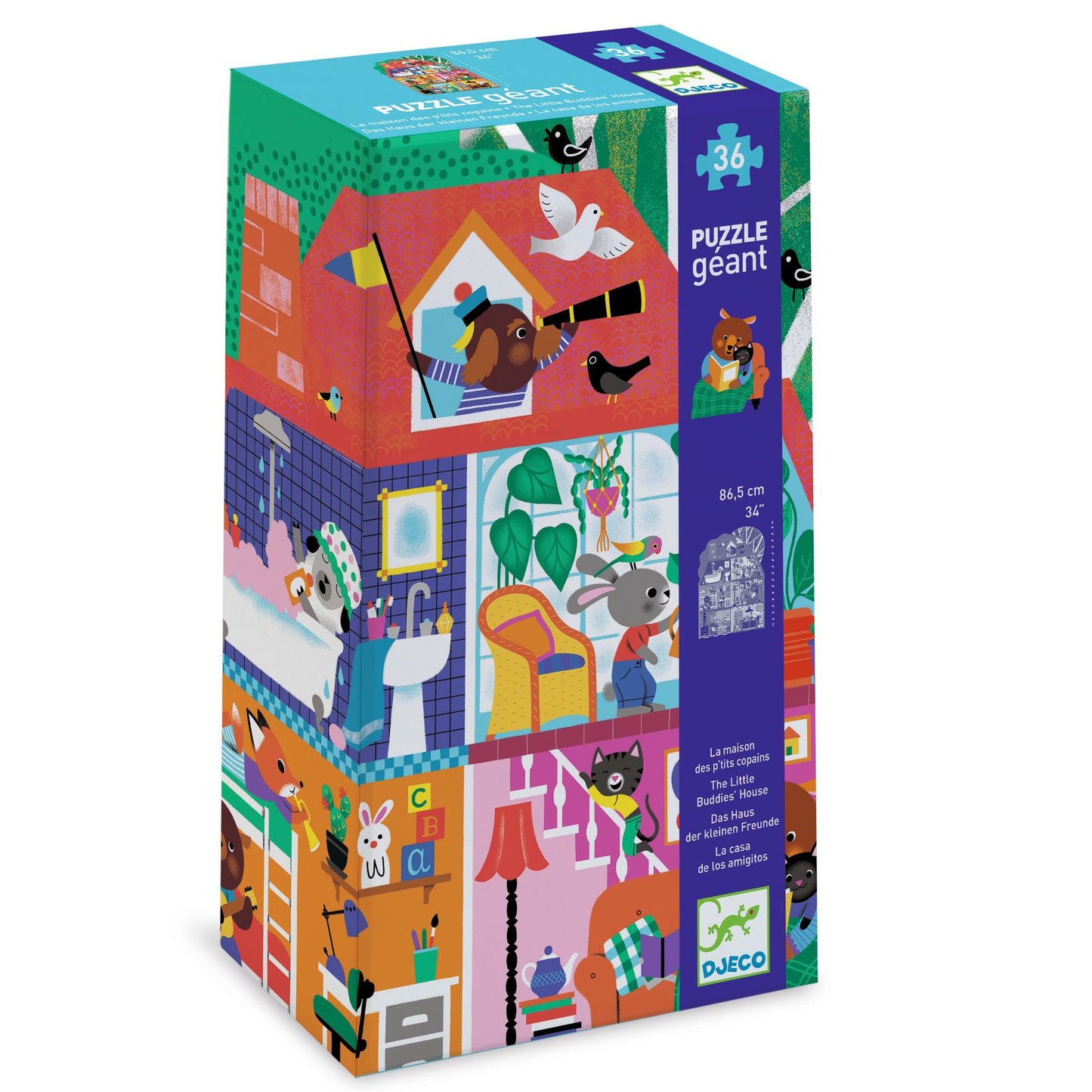 Djeco The Little Buddies' House - 36 pcs Puzzle