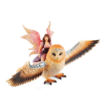 Schleich Fairy In Flight On Glam-Owl