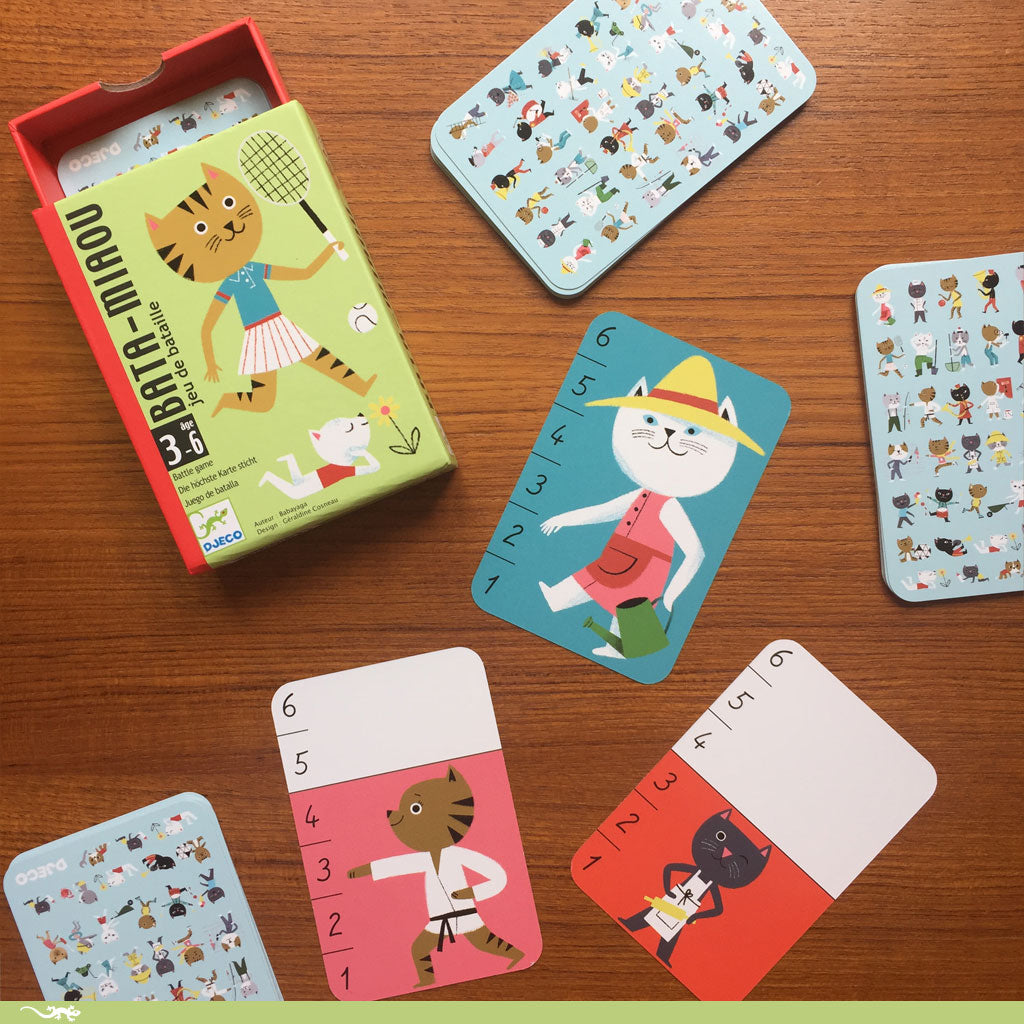 Djeco Bata - Miaou Comparison Card Game