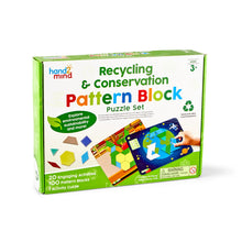 Learning Resources hand2mind Recycling & Conservation Pattern Block Puzzle Set