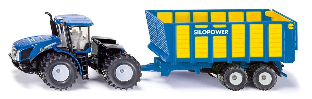 Siku 1:50 New Holland T9.560 With Silage Trailer