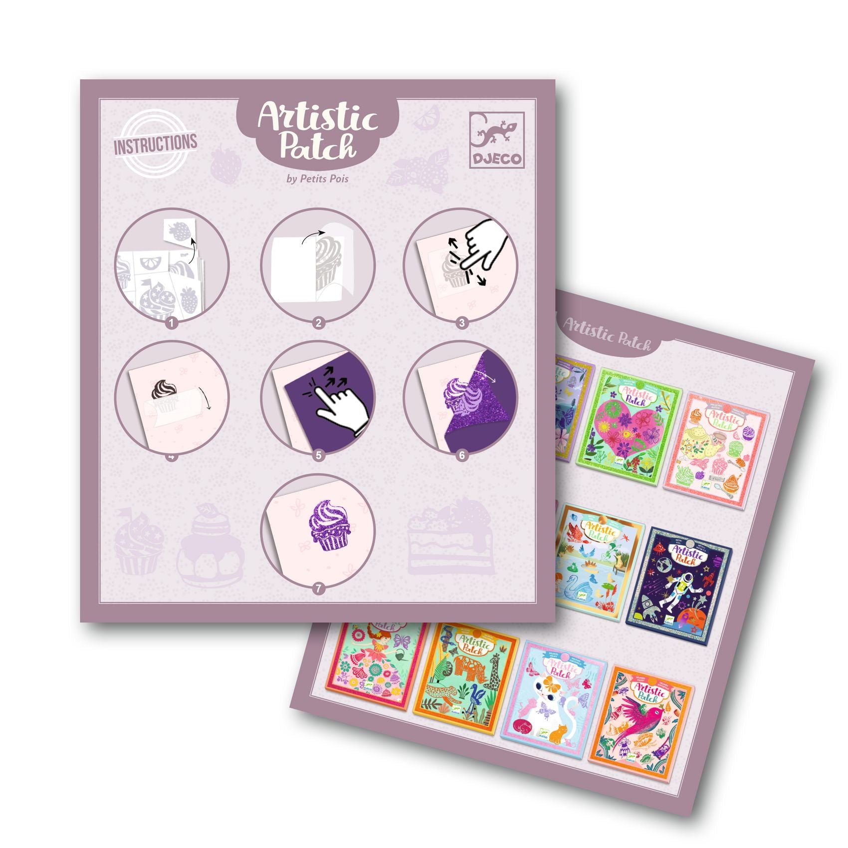Djeco Artistic Patch Glitter - Sweets