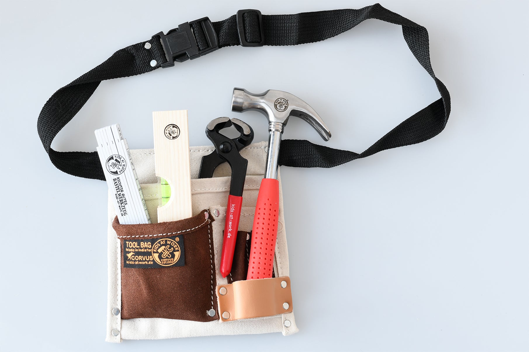 Kids At Work Tool Set Belt Cotton / Leather 01
