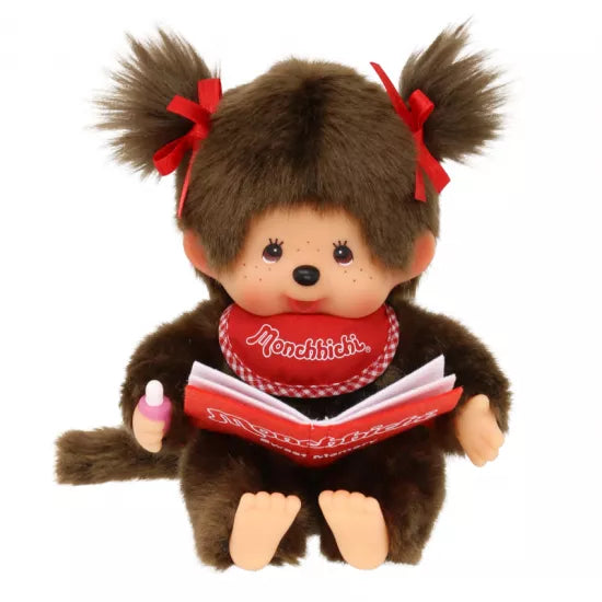 Monchhichi Girl With Book 20 cm
