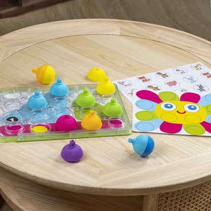 Lalaboom Peg Board With 20 Pcs Beads