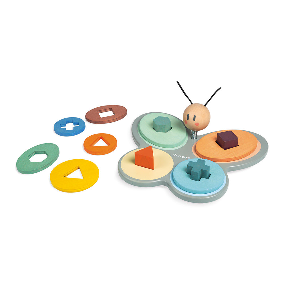 Janod Sweet Cocoon Butterfly Shape Sorter