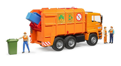 Bruder MAN TGA Orange Refuse Truck