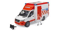 Bruder Mb Sprinter Ambulance W/Driver Light & Sound